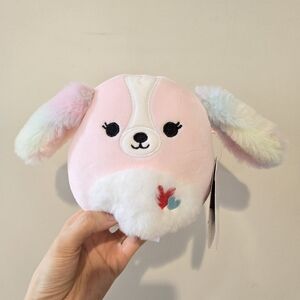 BNWT beemie dog puppy fluffy rainbow squishmallow